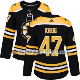 Adidas Maillot de Hockey Boston Bruins Torey Krug 47 2017-2018 Noir Authentic - Femme